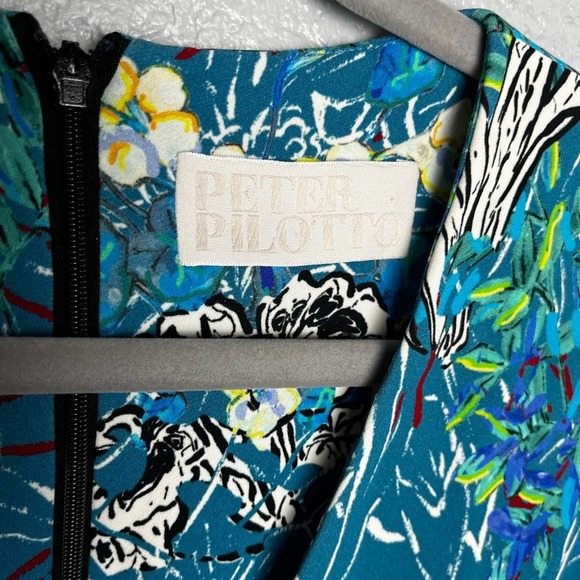 PETER PILOTTO Multicolor Floral Print Shift Dress - Picture 2 of 4